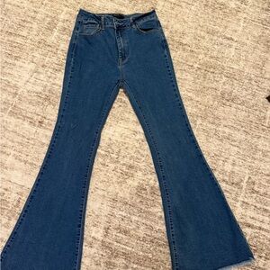 Forever 21 Dark Blue Flare Jeans